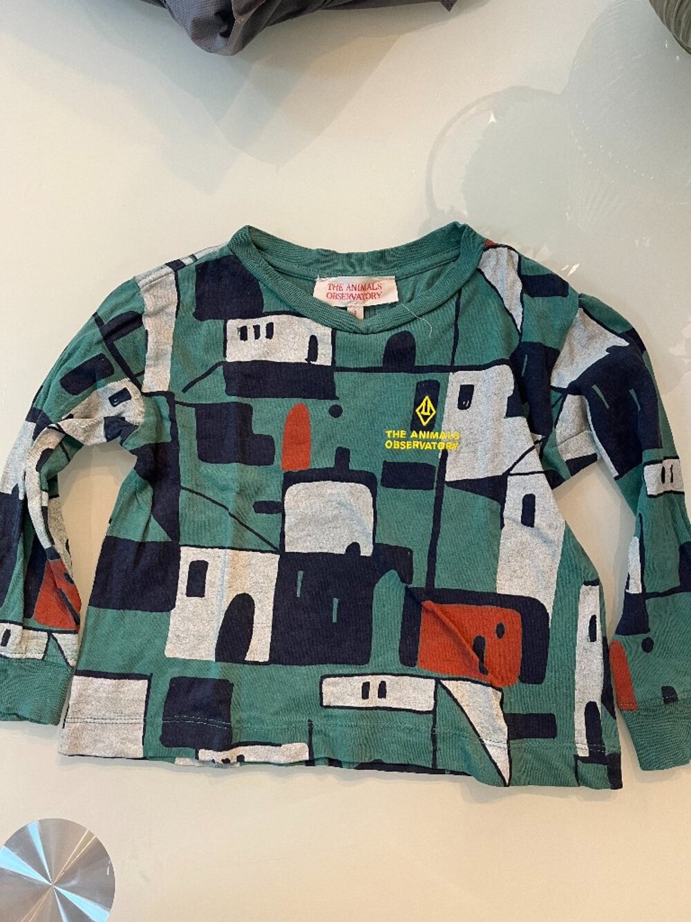 The Animal Observatory  Kids' Dragon House-print Tshirt In Green